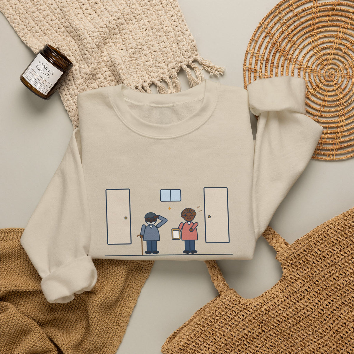 Veterans Clinic Nurse Crewneck Sweatshirt - My Branch Is Nursing
