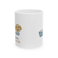 Labrador Retriever Coffee Mug - Fed at Seven. Starving by 7:05. Funny Lab Owner Mug