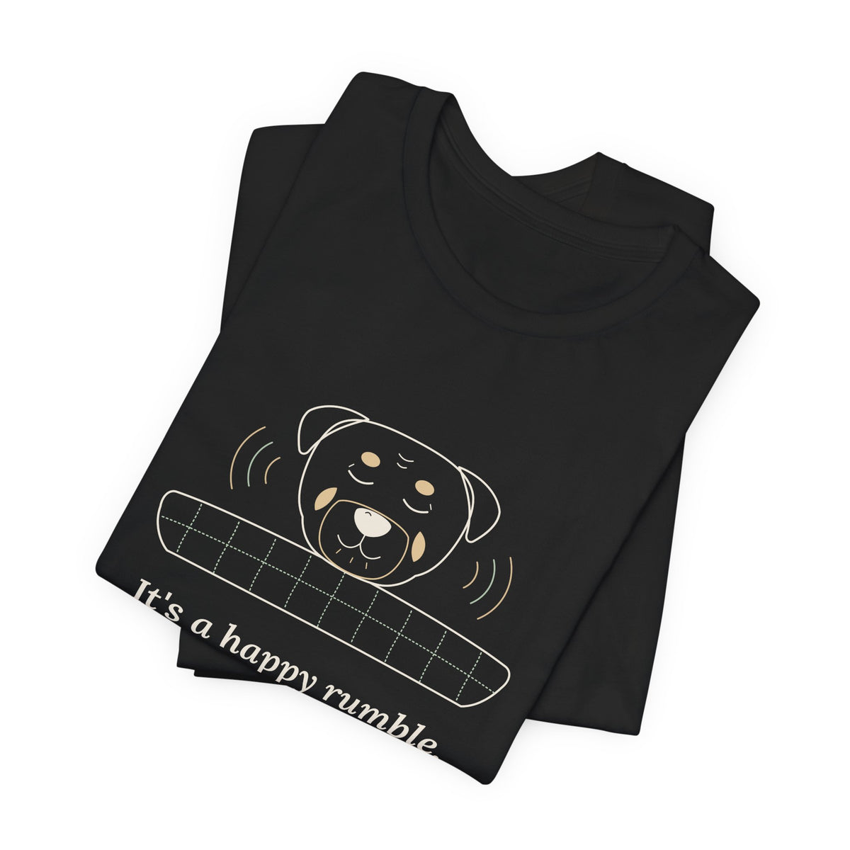 Rottweiler T-Shirt - It's a Happy Rumble, I Promise Gentle Rottie Owner Tee