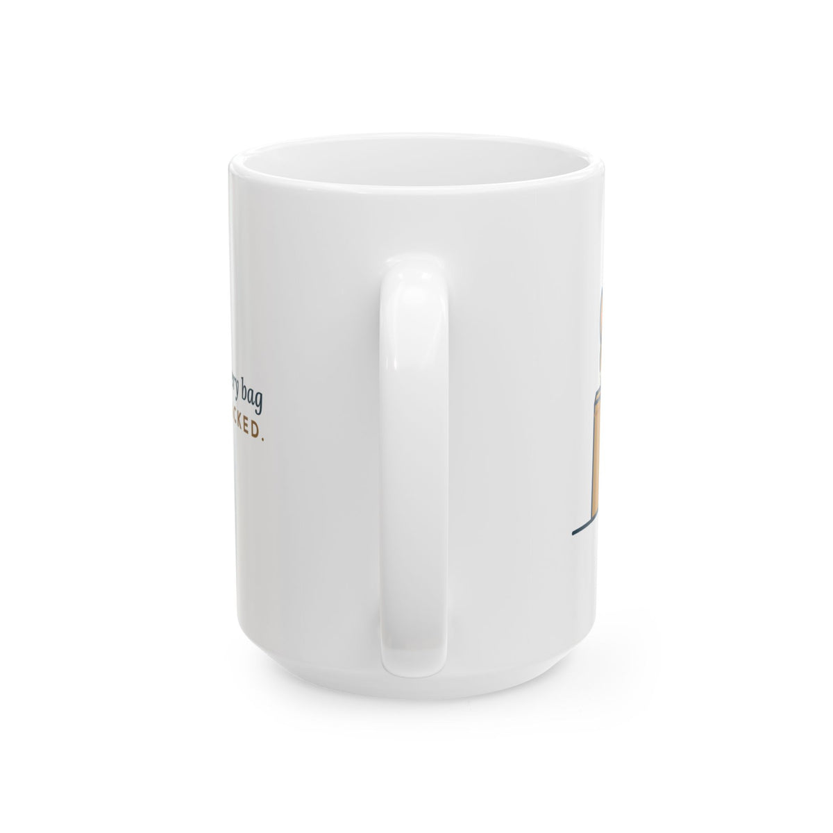 Large Singapura Cat Mug 15oz - Inspects Every Grocery Bag Before It's Unpacked, Cat Lover Gift