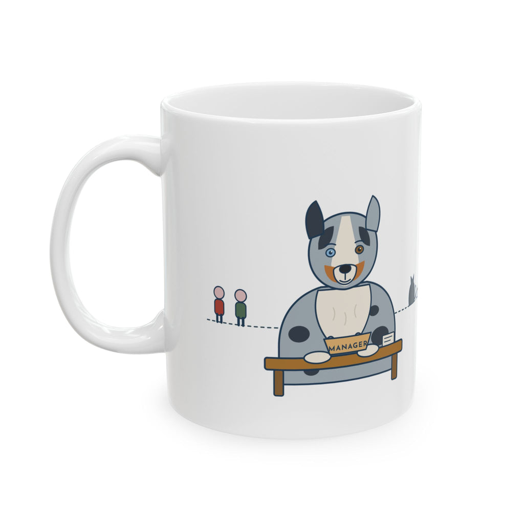 Australian Shepherd Coffee Mug - Gave Him a Job. He Promoted Himself.