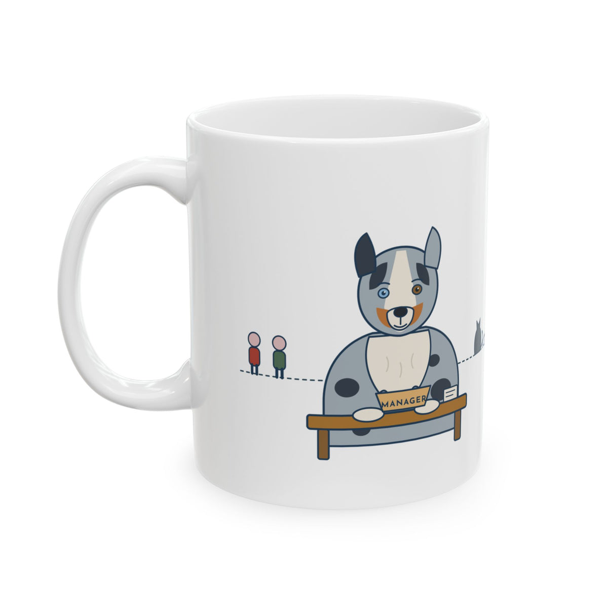 Australian Shepherd Coffee Mug - Gave Him a Job. He Promoted Himself.