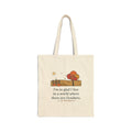 I'm So Glad I Live in a World Where There Are Octobers Tote Bag, Autumn Montgomery Literary Quote Tote with Maple Lane