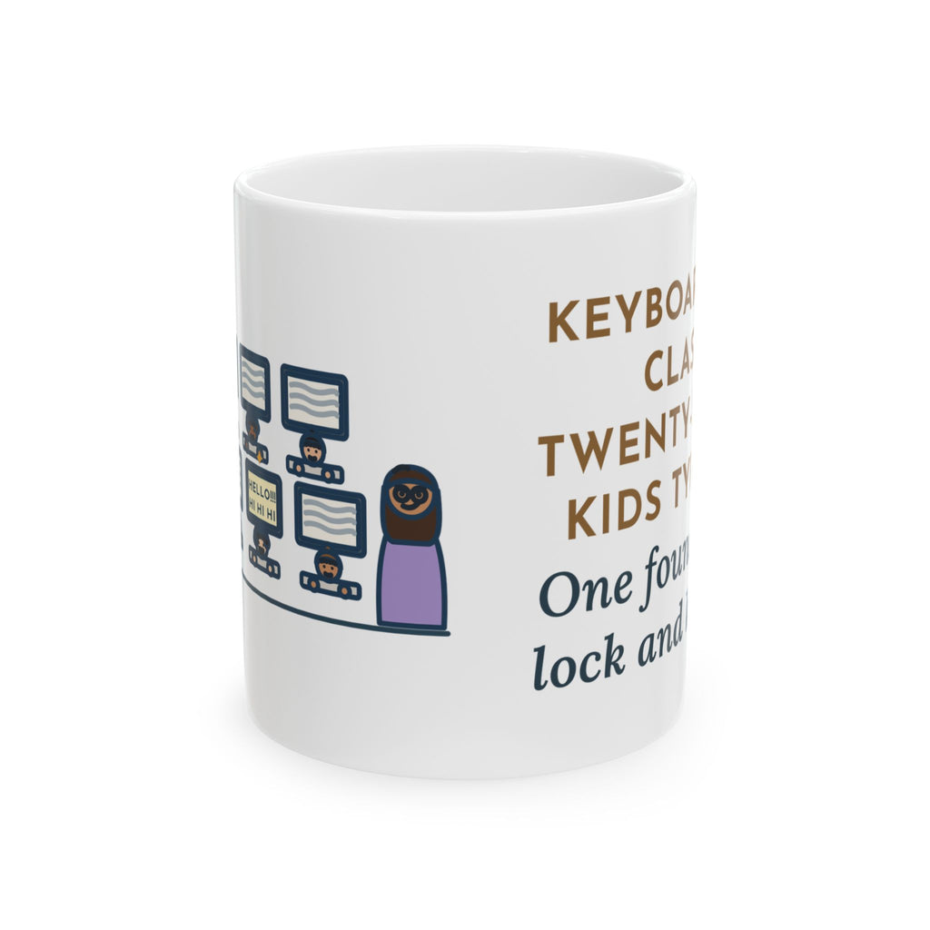 Keyboarding Teacher Coffee Mug - Caps Lock Found and Kept