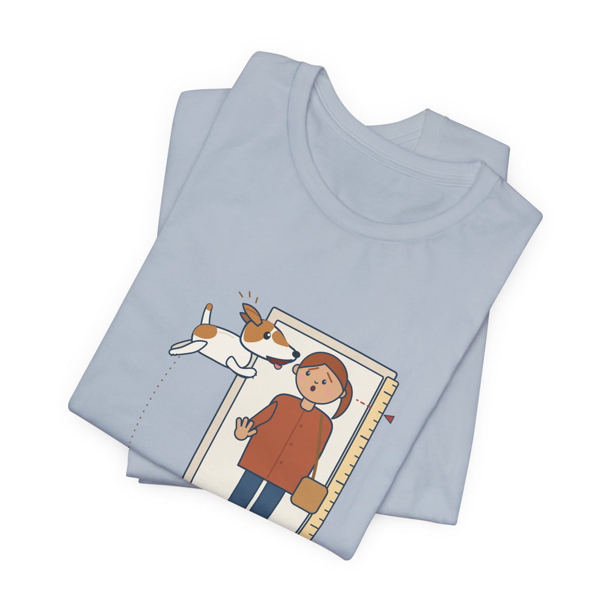 Jack Russell Terrier T-Shirt - Jumps Up Face to Face to Say Hello Funny JRT Tee