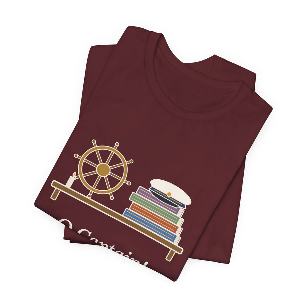 Walt Whitman Quote T-Shirt, O Captain My Captain, Teacher Captain's Desk Tee