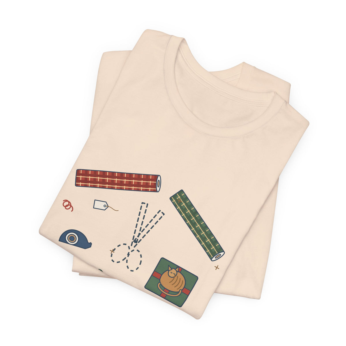 Funny Christmas T-Shirt - Who Has the Scissors? Gift Wrapping Tee