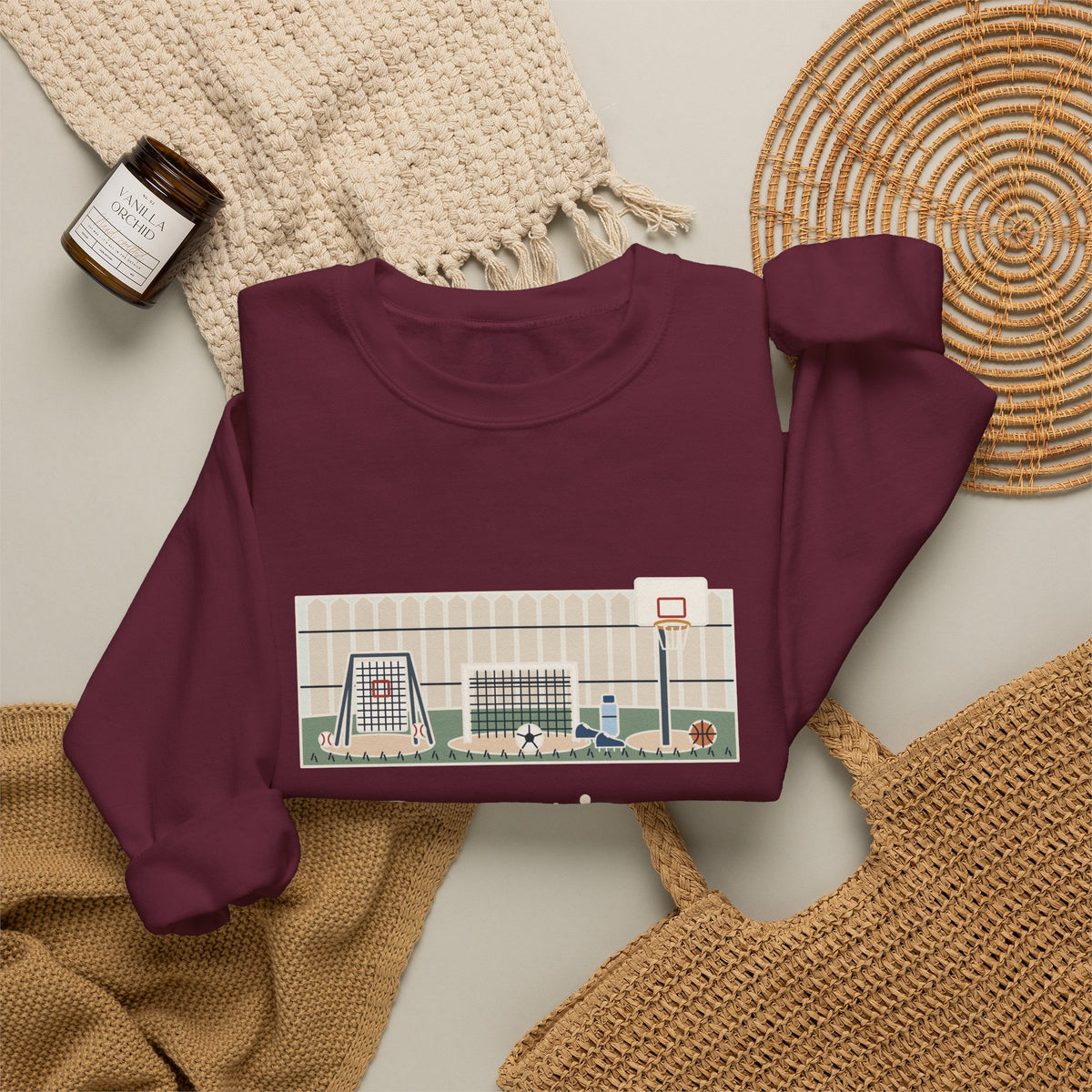 Practice Makes Perfect Sweatshirt, Youth Sports Proverb Crewneck, Backyard Practice