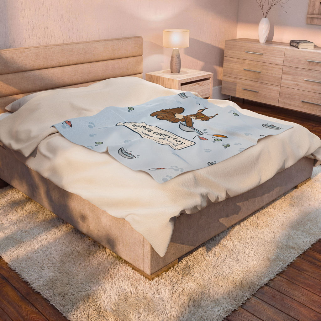 Maine Coon Blanket - Washes Every Toy in the Water Bowl. Velveteen Plush Throw