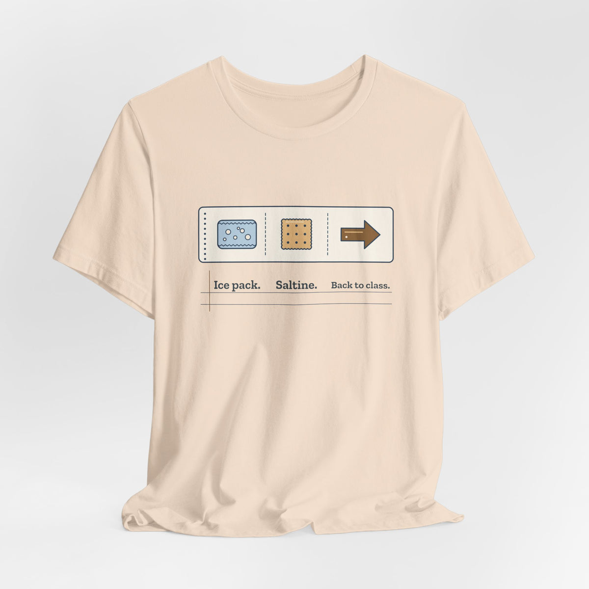 School Nurse T-Shirt - Ice Pack. Saltine. Back to Class. Funny Nurse Tee