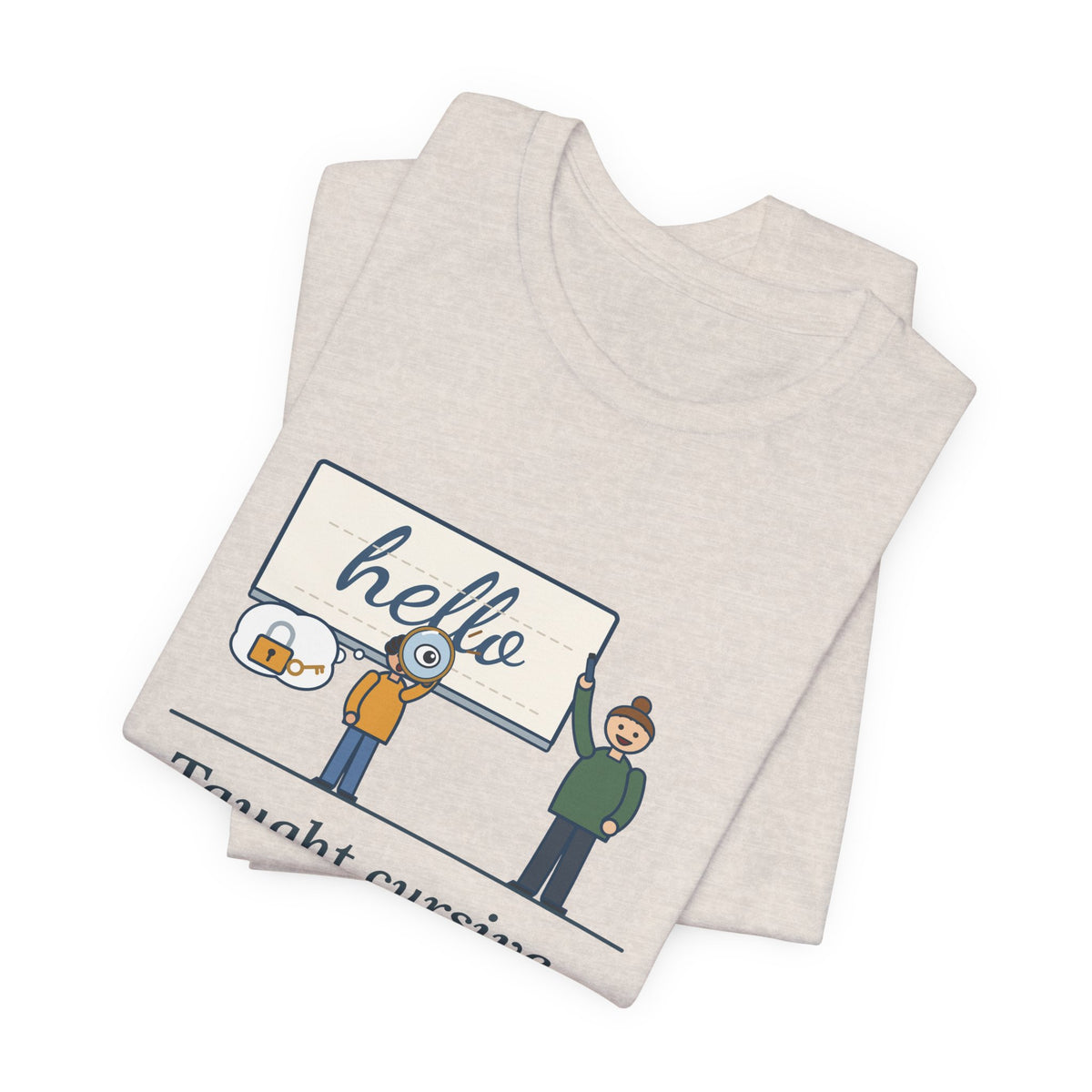 Cursive Handwriting Teacher T-Shirt - A Kid Asked If It Was a Secret Code
