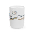 Large 15oz Gravel Cycling Mug - The Route Said Mostly Paved. Gravel Rider Coffee Mug
