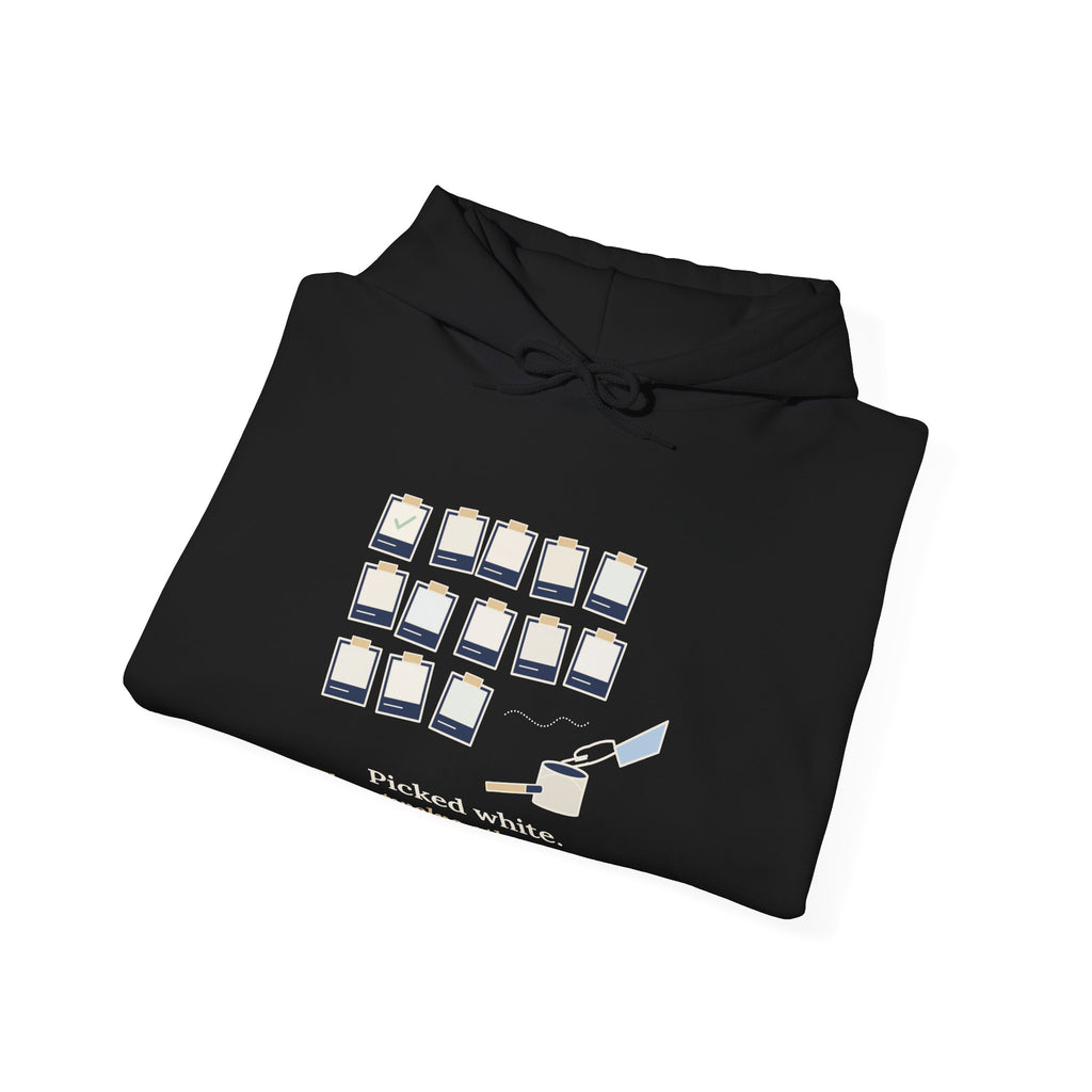 Painter Hoodie - Picked White. Then Twelve Other Whites. House Painter Sweatshirt