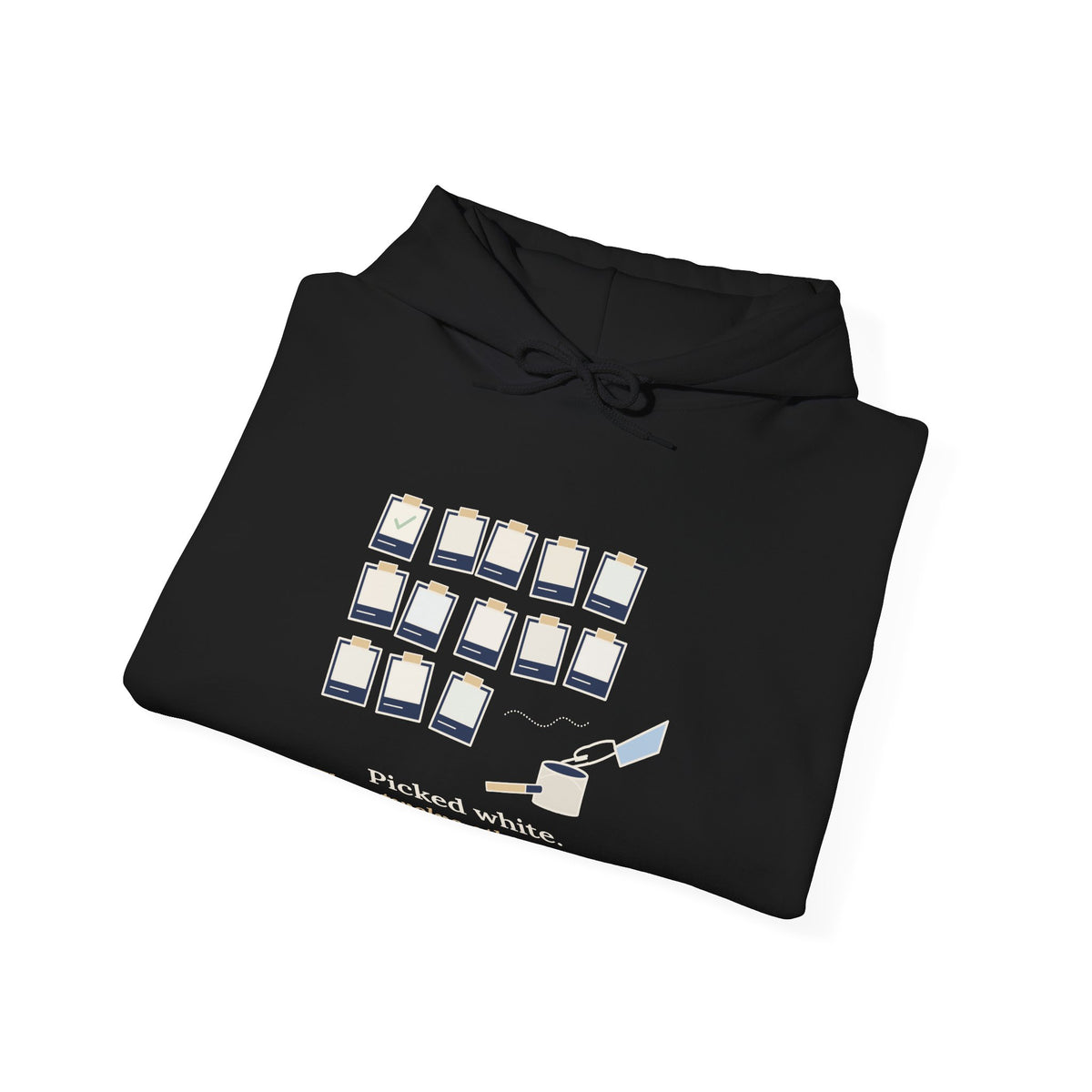 Painter Hoodie - Picked White. Then Twelve Other Whites. House Painter Sweatshirt