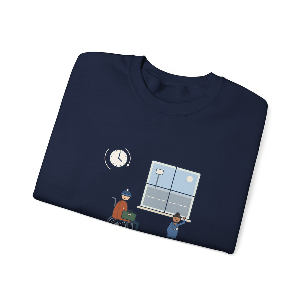 Med-Surg Nurse Crewneck Sweatshirt - The Discharge Is Done. The Ride Is On the Way