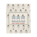 Labor & Delivery Nurse Christmas Blanket - Delivered Two Noels and a Holly Tonight. Velveteen Plush Throw