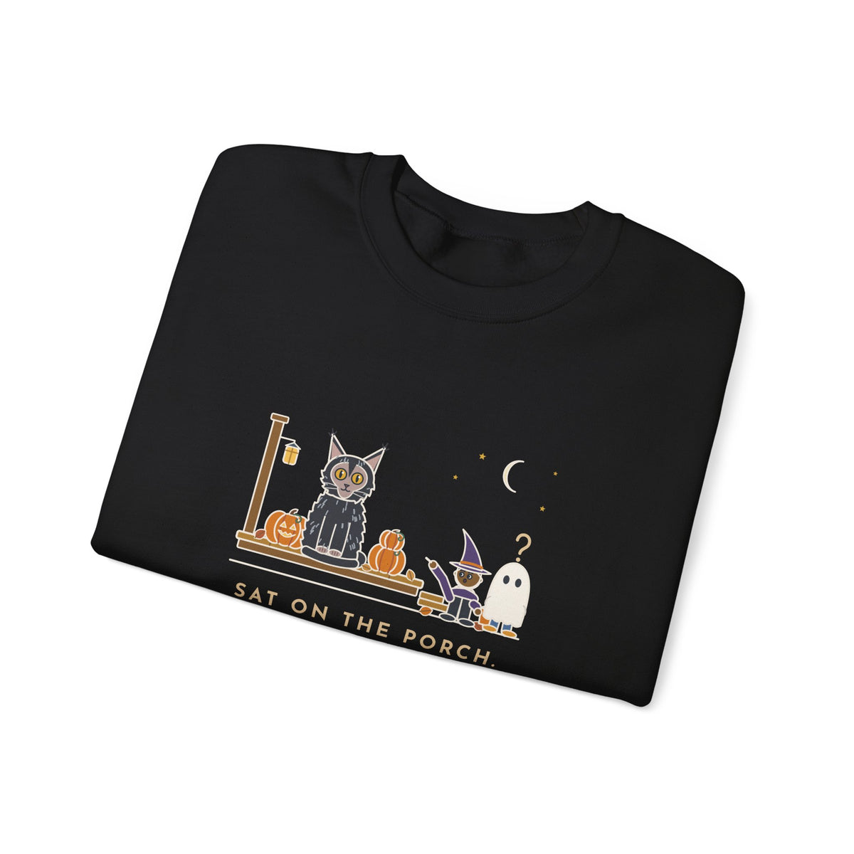Lykoi Cat Crewneck Sweatshirt - Trick-or-Treaters Thought He Was a Decoration