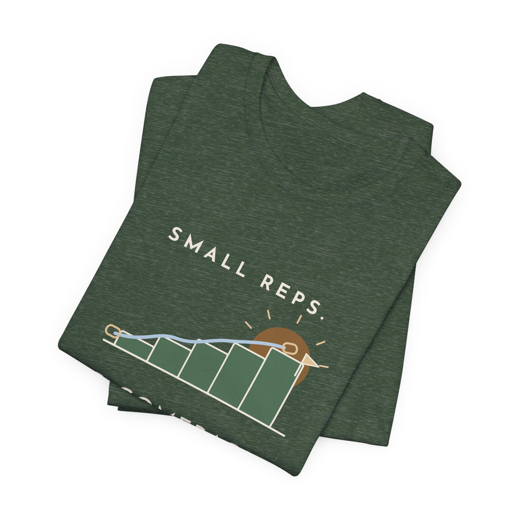 PT and OT T-Shirt - Small Reps. Big Comebacks. Physical Therapist Clinic Day Tee