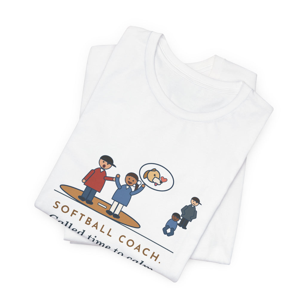 Funny Softball Coach T-Shirt, Called Time for a Mound Visit, Heard All About Her New Puppy, Mound Visit Tee