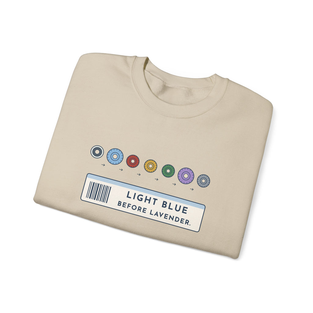 Phlebotomist Crewneck Sweatshirt - Light Blue Before Lavender Lab Gift