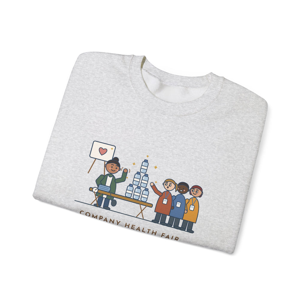 Corporate Wellness Nurse Crewneck Sweatshirt - The Line Was for the Free Water Bottle