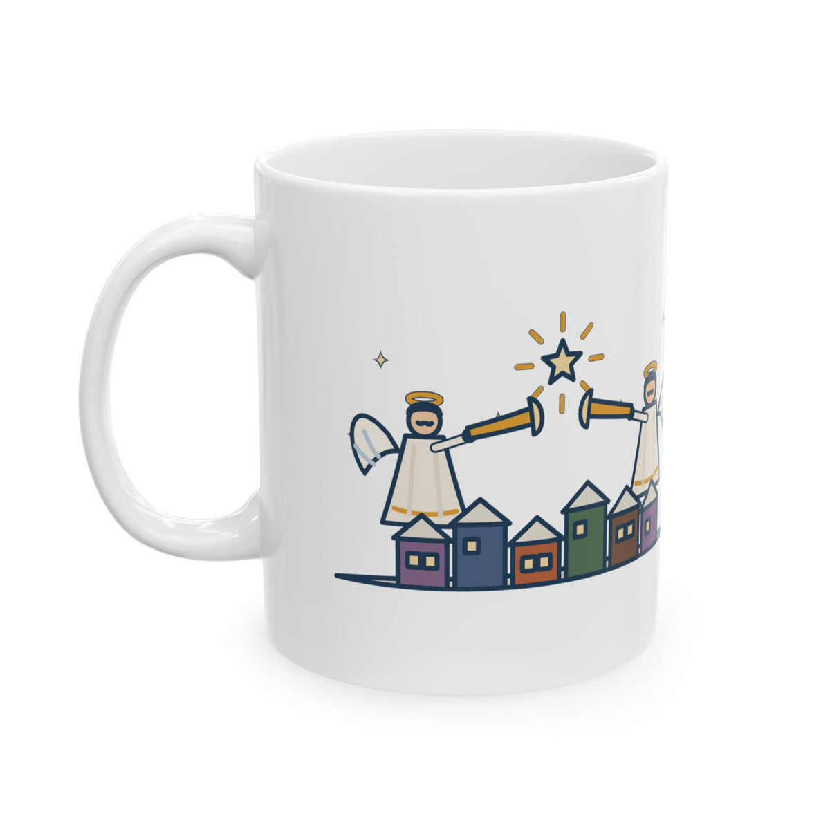 Charles Wesley Quote Mug, Hark the Herald Angels Sing, Christmas Herald Angels Coffee Mug 11oz