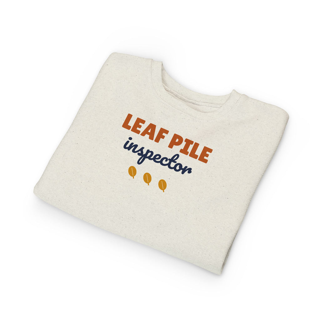 Leaf Pile Inspector Toddler Sweatshirt, Autumn Toddler Crewneck