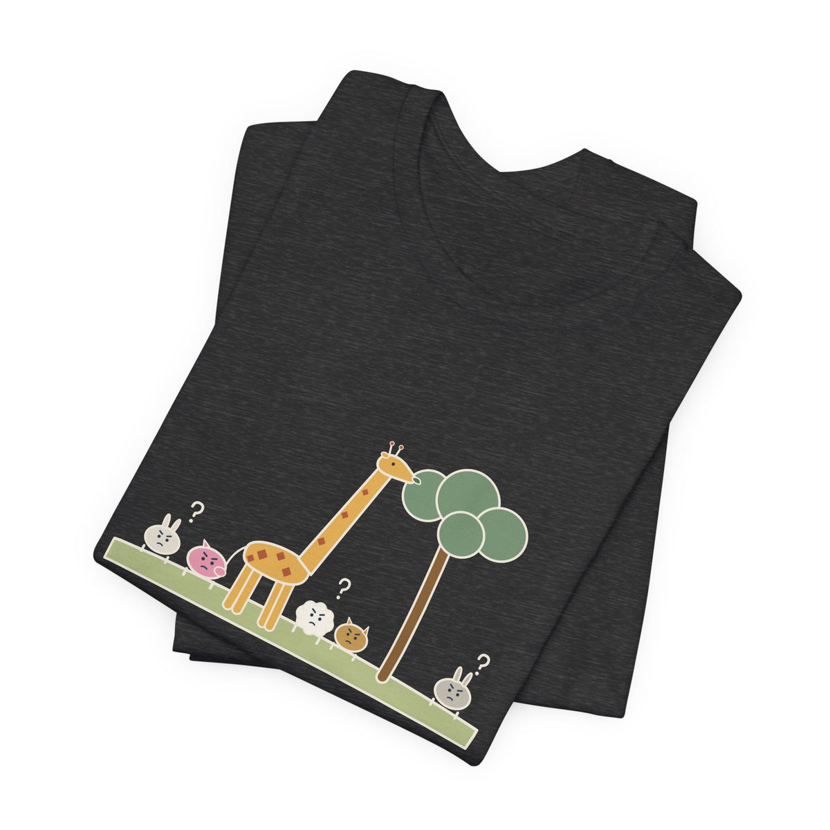 Emerson Quote T-Shirt, To Be Great Is to Be Misunderstood, Wisdom Tall Giraffe Tee