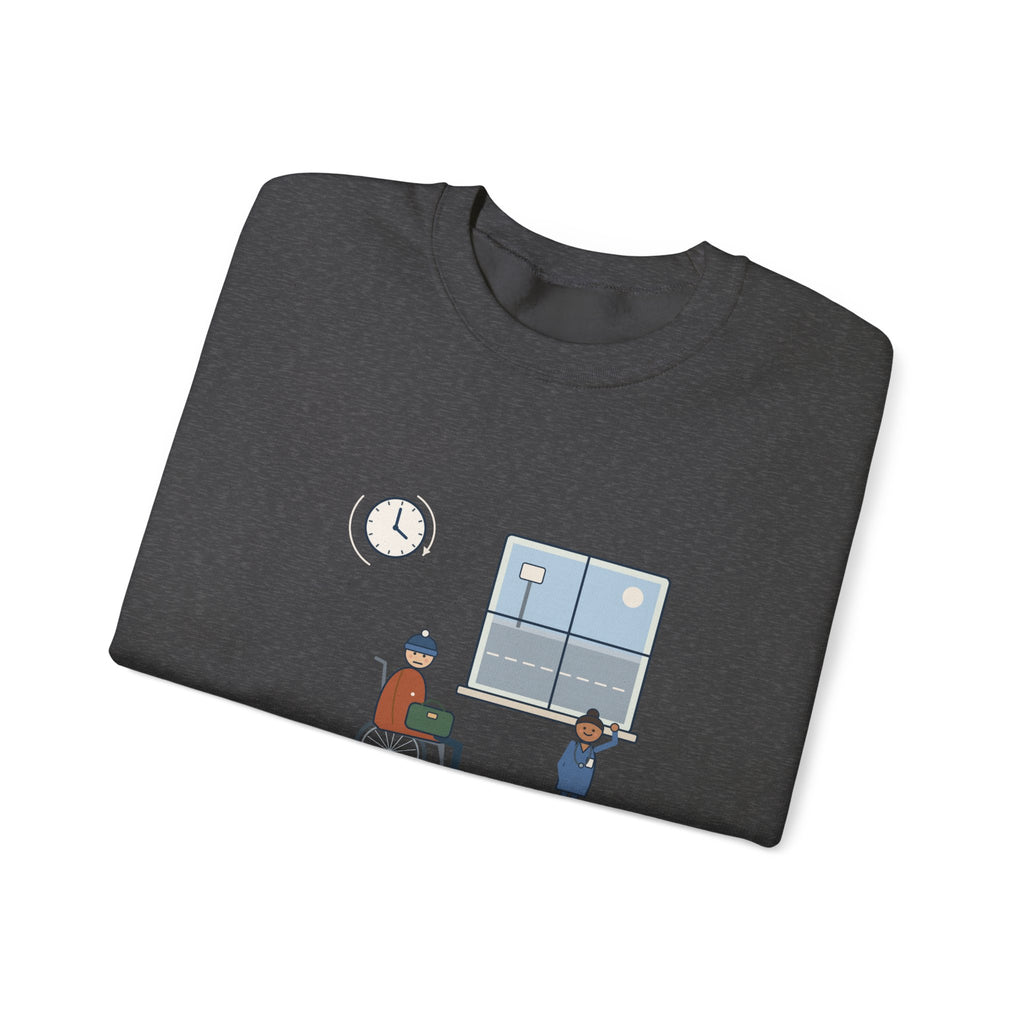 Med-Surg Nurse Crewneck Sweatshirt - The Discharge Is Done. The Ride Is On the Way