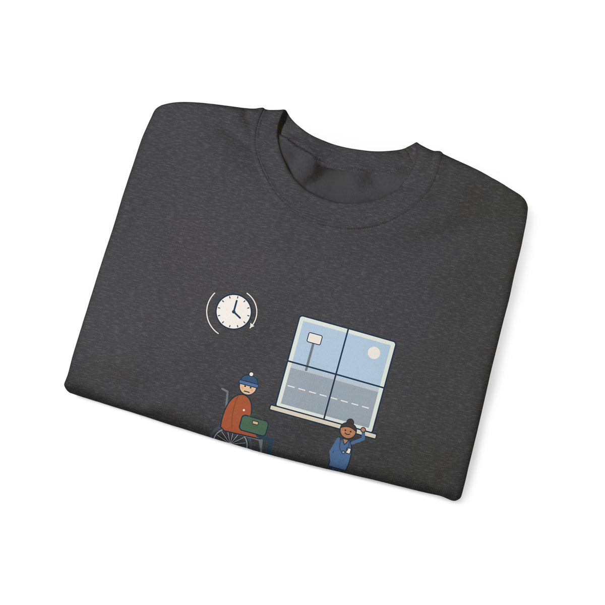 Med-Surg Nurse Crewneck Sweatshirt - The Discharge Is Done. The Ride Is On the Way