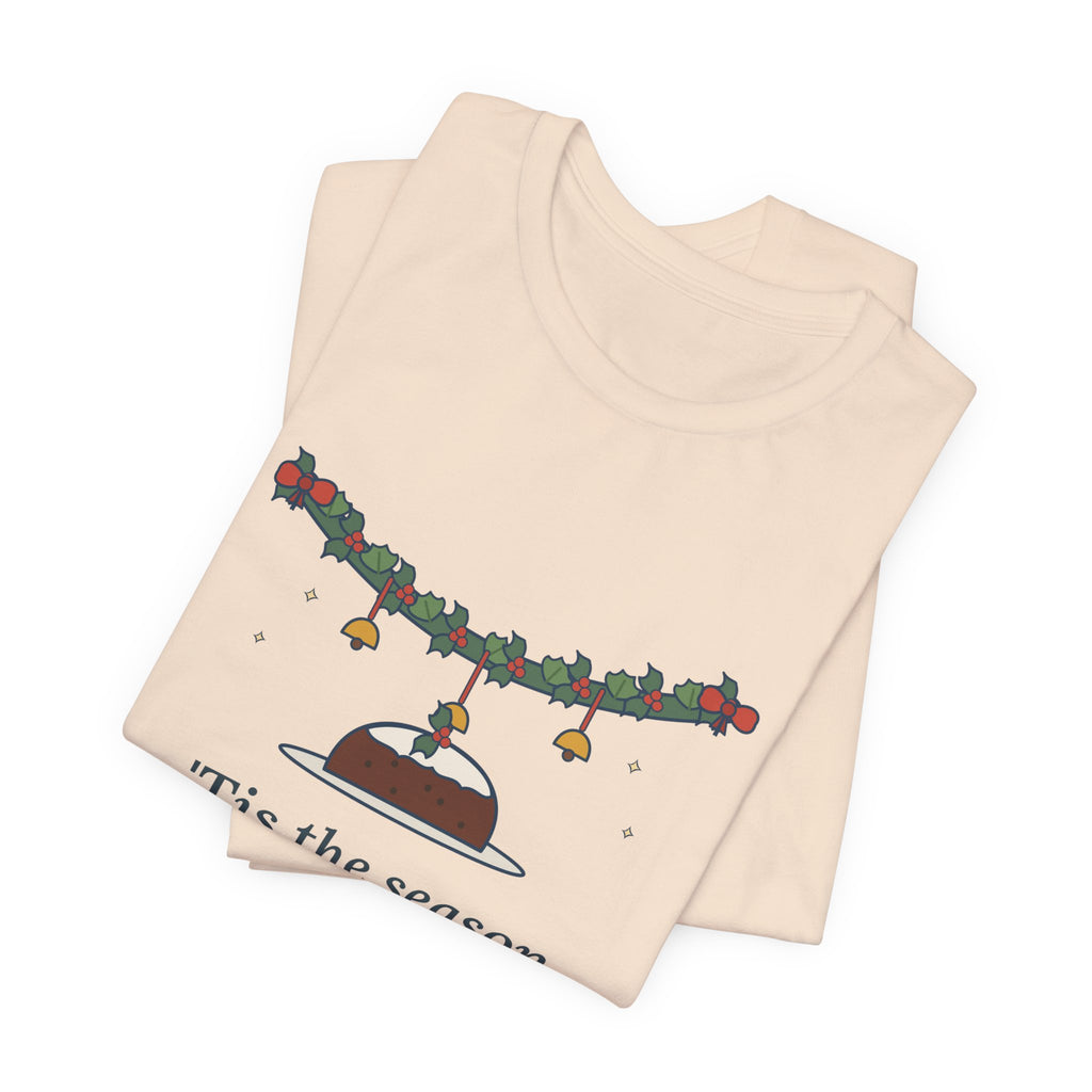 Oliphant Quote T-Shirt, Tis the Season to Be Jolly, Christmas Holly Swag Tee