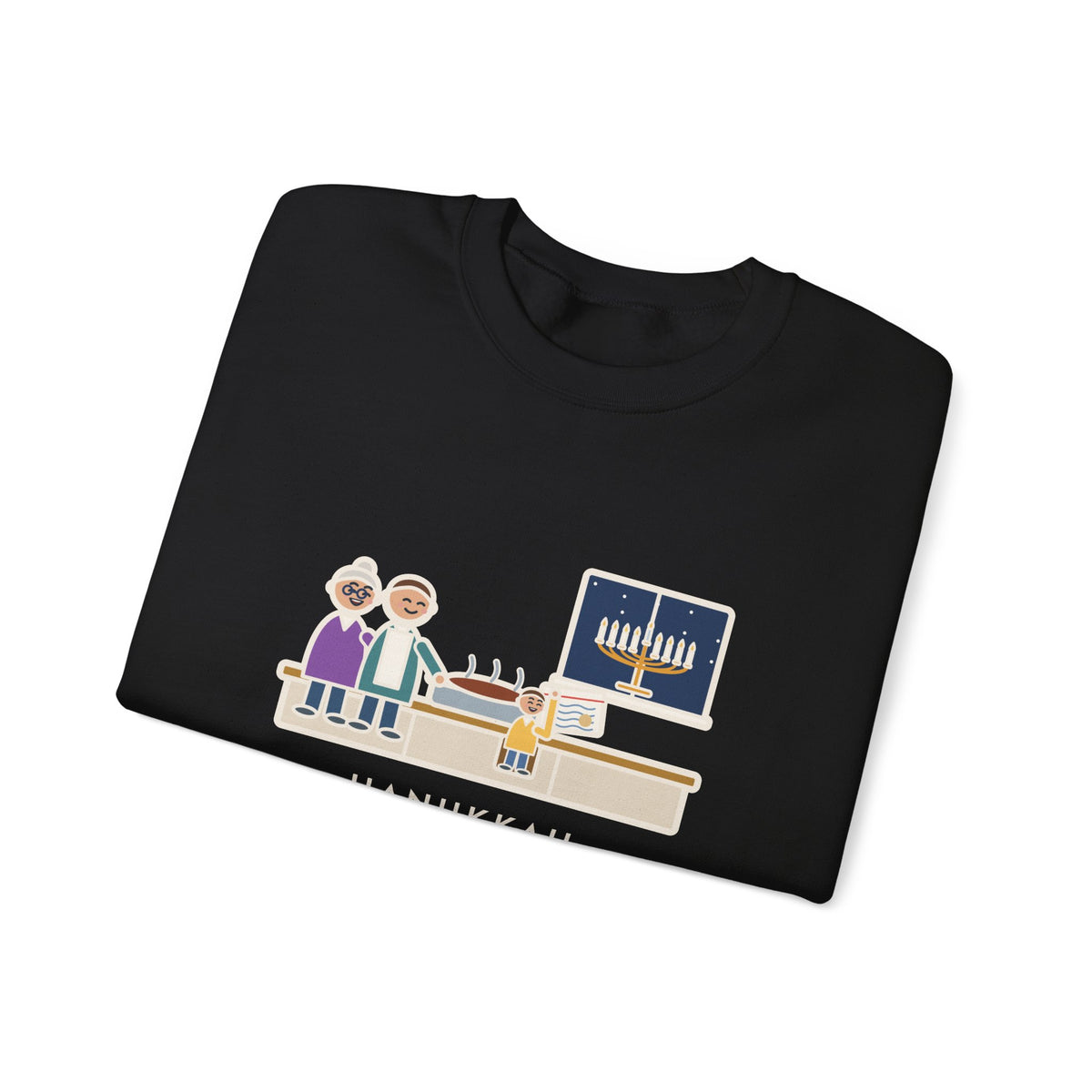 Hanukkah Brisket Sweatshirt, Grandma's Recipe, Three Generations, the Same Index Card, Funny Recipe Card Crewneck