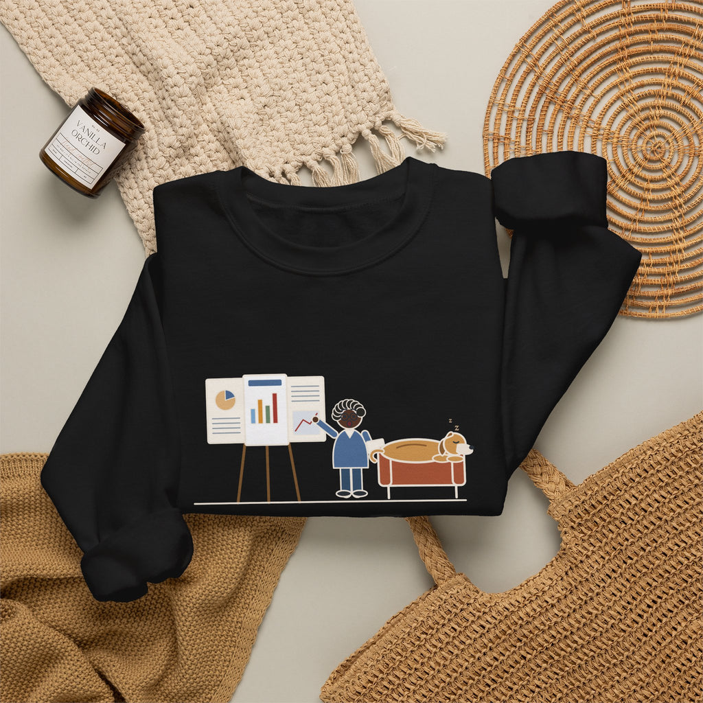 Doctor of Nursing Practice Sweatshirt, Read My Capstone Poster to the Dog Four Times Before the Defense, Funny Practice Run Crewneck