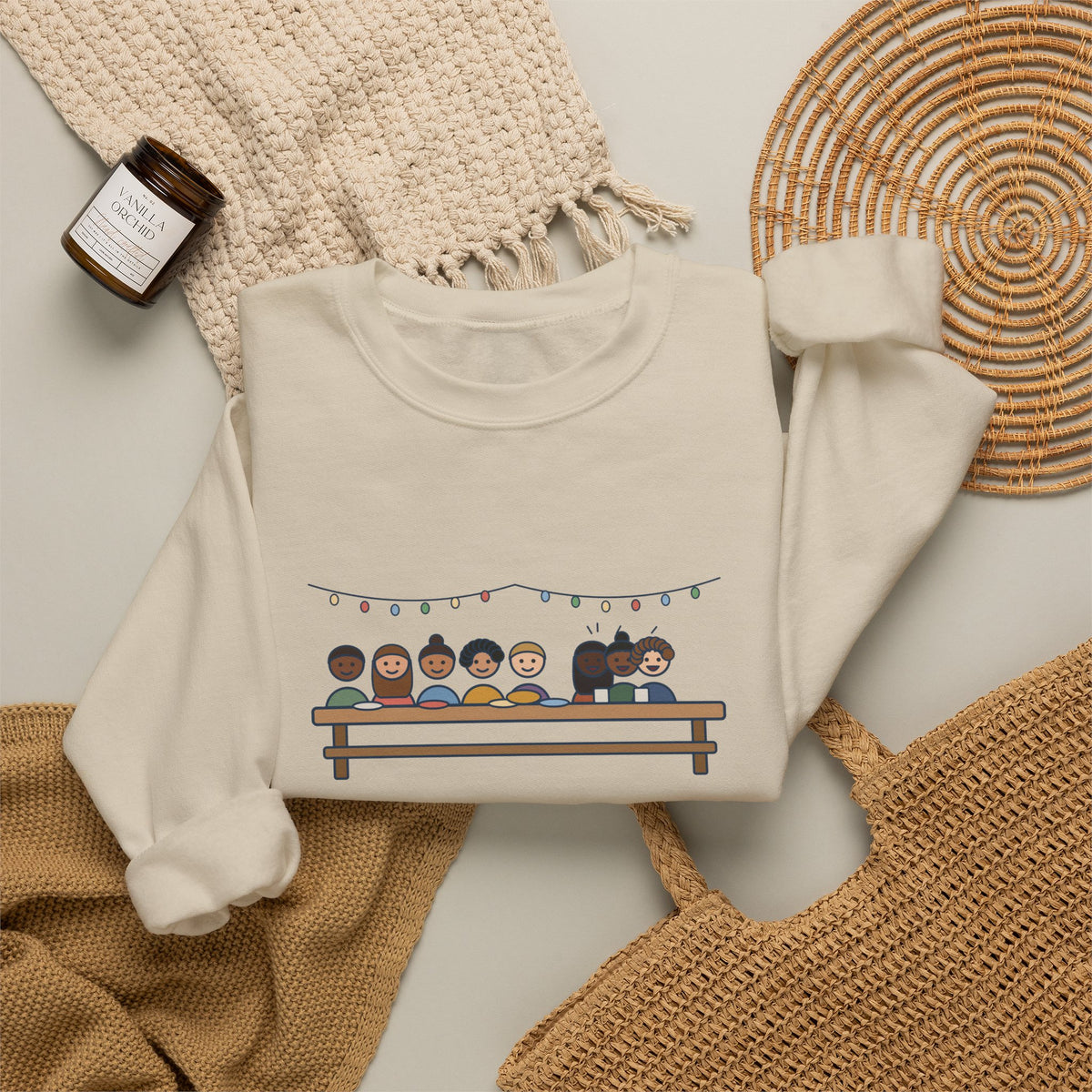 Love All, Trust a Few, Do Wrong to None Sweatshirt, Wisdom Shakespeare Quote Crewneck with Neighborhood Picnic