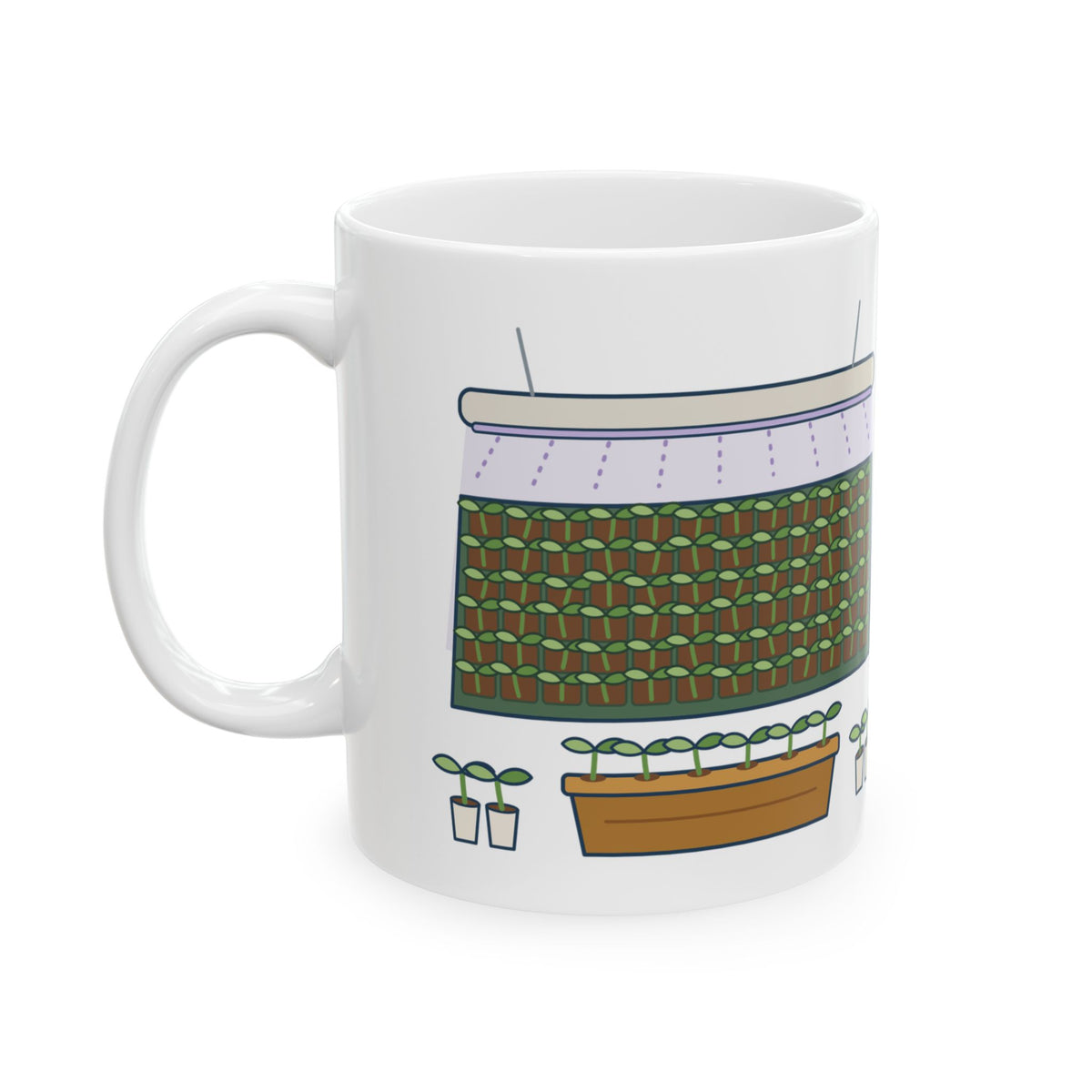 Seed Starting Coffee Mug - Started 72 Seedlings. Need Six Plants. Gardening Gift
