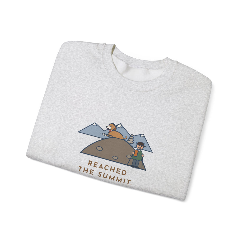 Funny Colorado Hiking Crewneck Sweatshirt - Summit Dog Got There an Hour Earlier