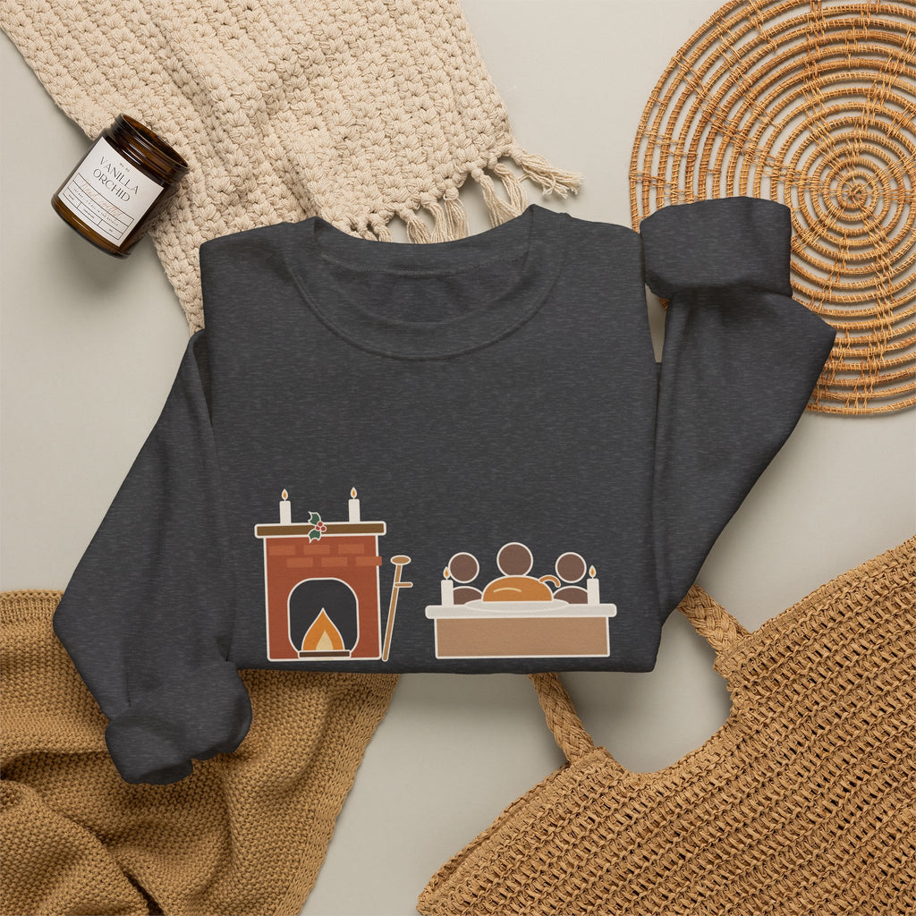 God Bless Us Every One Sweatshirt, Christmas Dickens Quote Crewneck with Hearth and Goose