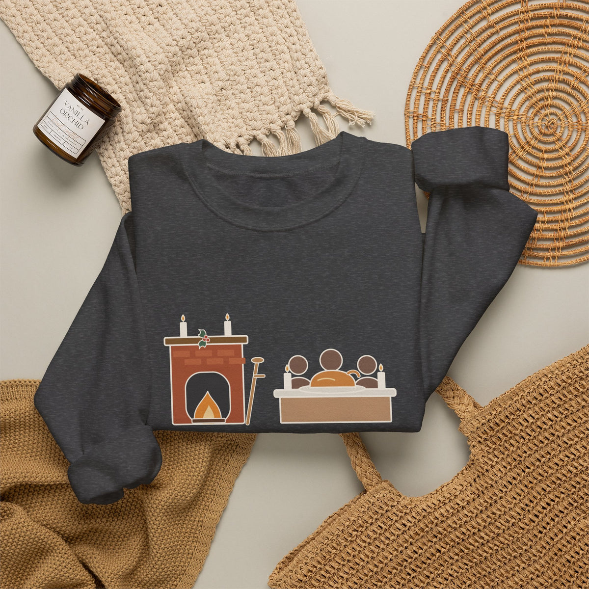 God Bless Us Every One Sweatshirt, Christmas Dickens Quote Crewneck with Hearth and Goose