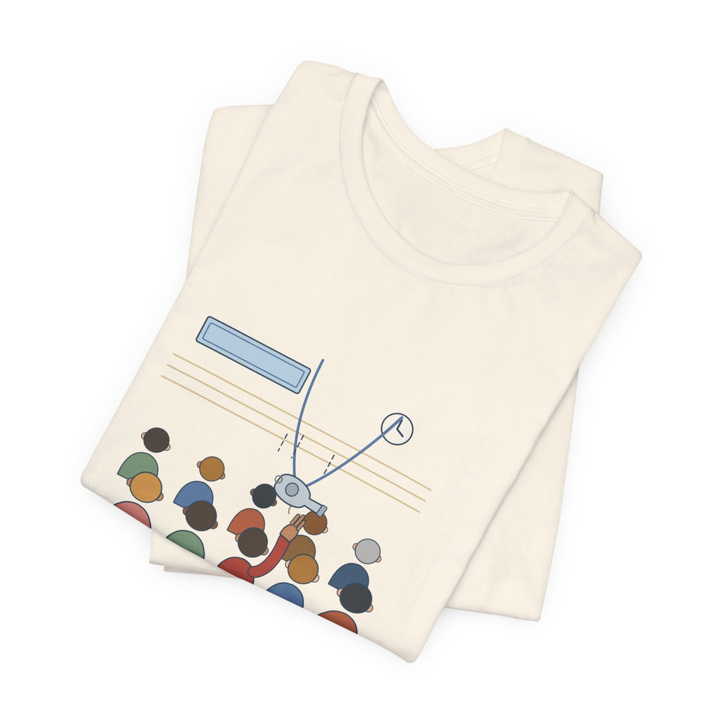 Volunteer Coach T-Shirt - One Raised Hand at the Parent Meeting. Head Coach.