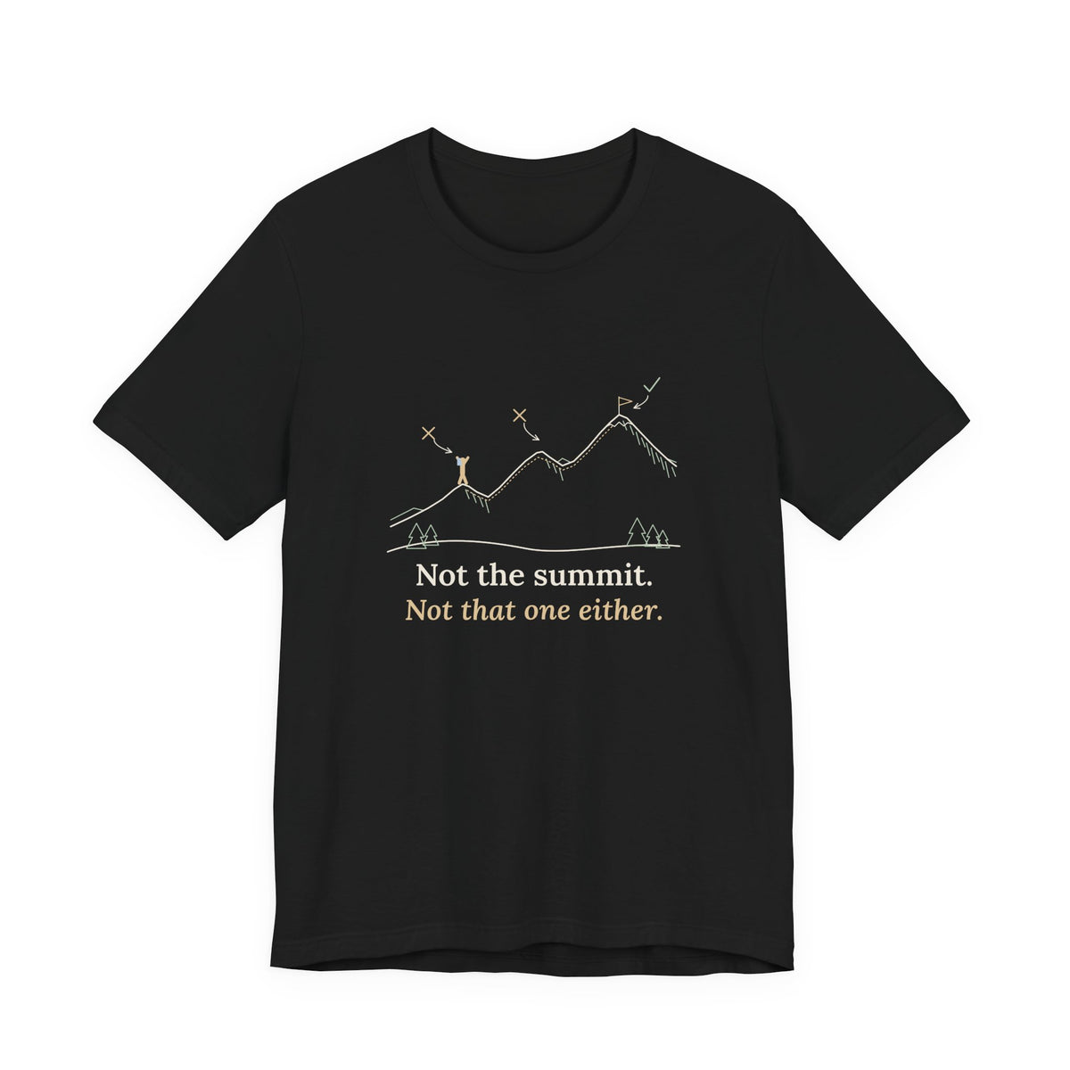 Colorado 14ers T-Shirt - Not the Summit. Not That One Either. Funny Hiking Tee