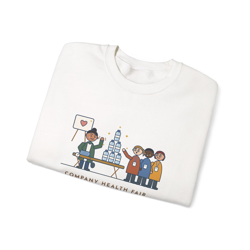 Corporate Wellness Nurse Crewneck Sweatshirt - The Line Was for the Free Water Bottle