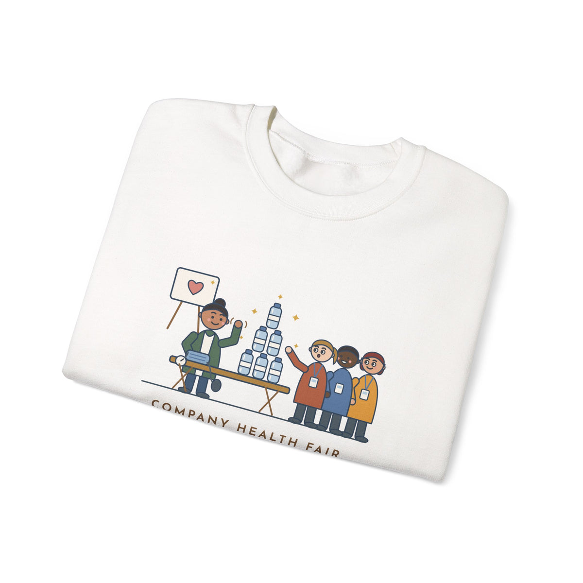 Corporate Wellness Nurse Crewneck Sweatshirt - The Line Was for the Free Water Bottle