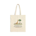 To Be Great Is to Be Misunderstood Tote Bag, Wisdom Emerson Quote Tote with Tall Giraffe