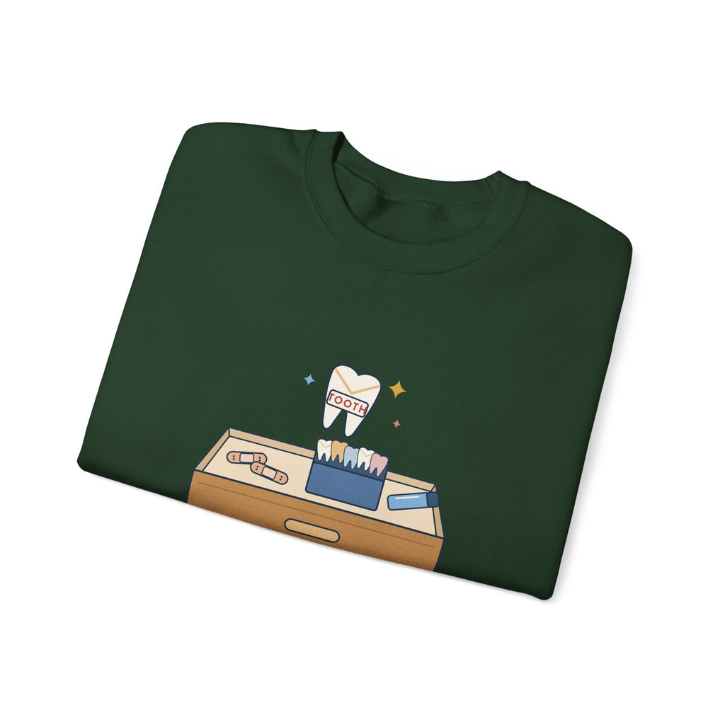 1st and 2nd Grade Teacher Crewneck Sweatshirt - Tooth Fell Out? I Have an Envelope for That