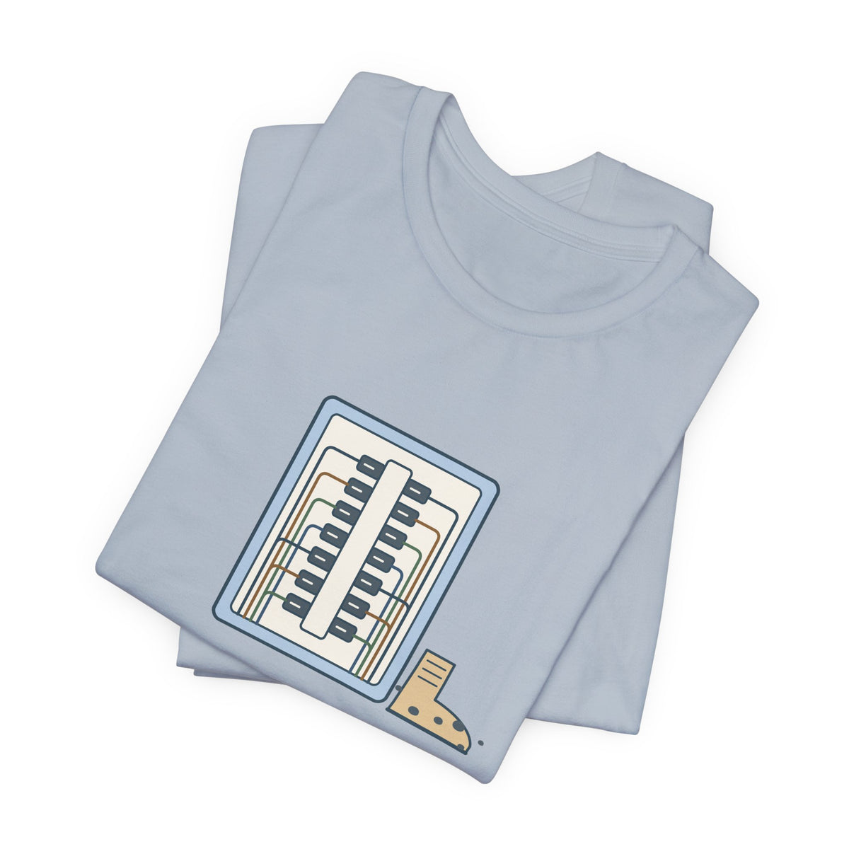 Electrician T-Shirt - Dressed the Panel, Not Myself Funny Electrician Tee