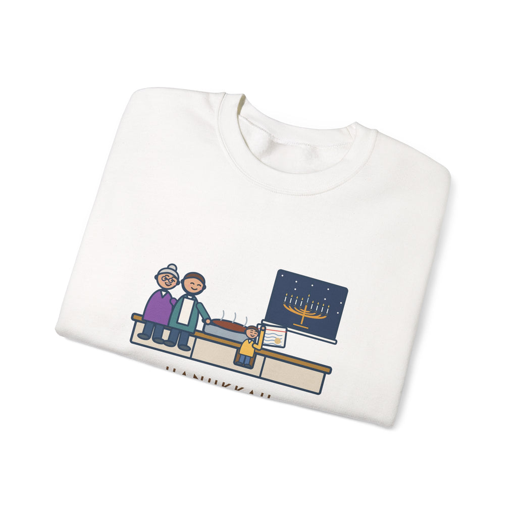 Hanukkah Brisket Sweatshirt, Grandma's Recipe, Three Generations, the Same Index Card, Funny Recipe Card Crewneck
