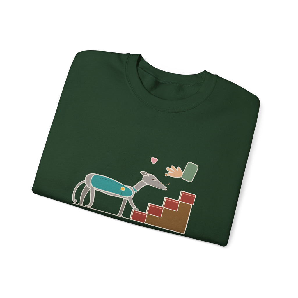 Greyhound Crewneck Sweatshirt - Retired Racer. Stairs Are the New Event. Adopter Gift