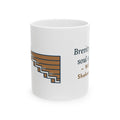 Shakespeare Quote Mug, Brevity Is the Soul of Wit, Literary Endless Scroll Coffee Mug 11oz