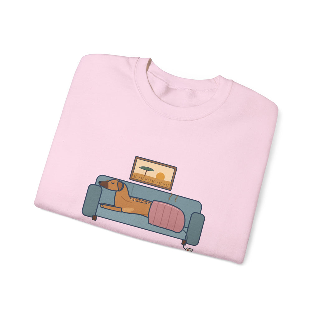 Rhodesian Ridgeback Crewneck Sweatshirt - Lives Under the Heated Blanket