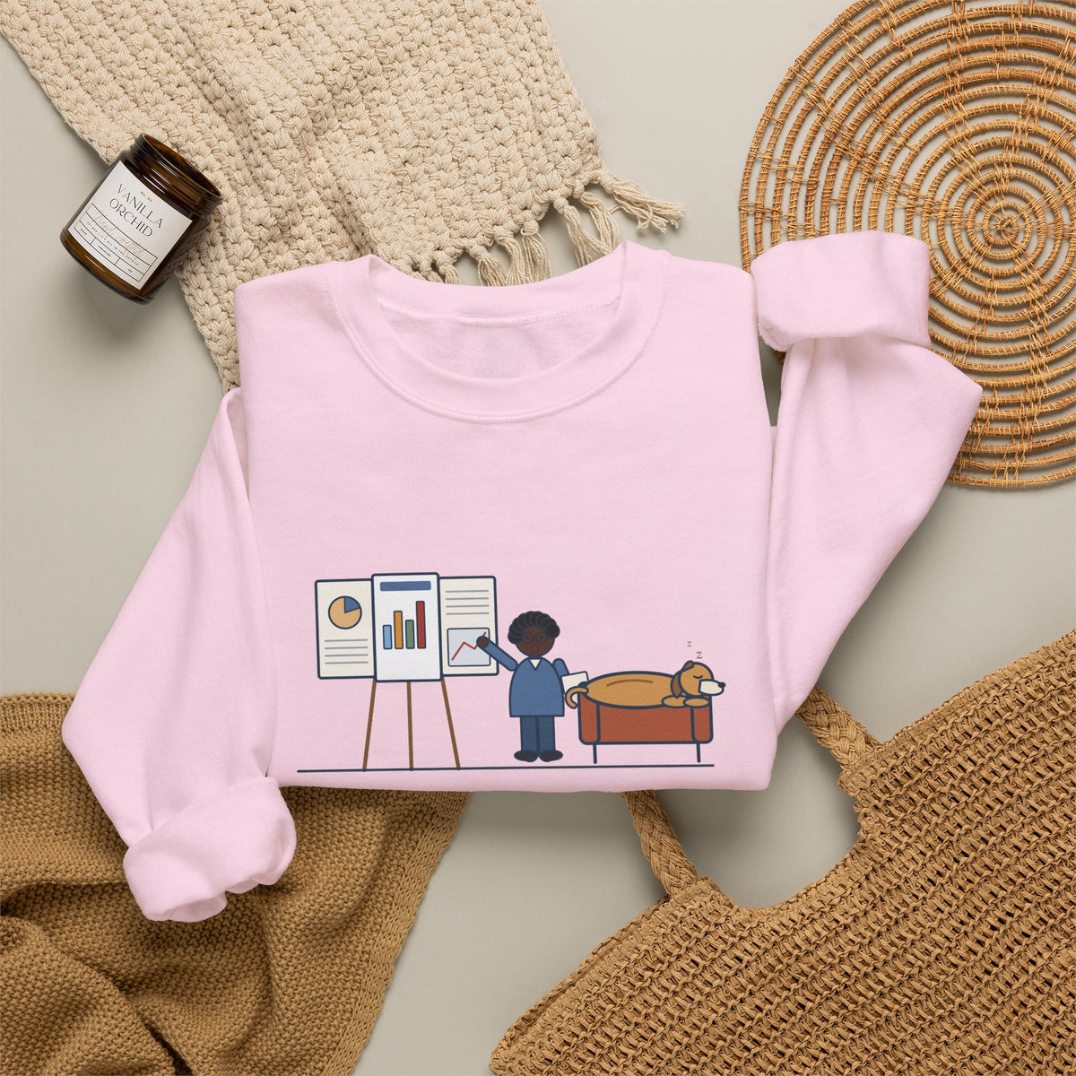 Doctor of Nursing Practice Sweatshirt, Read My Capstone Poster to the Dog Four Times Before the Defense, Funny Practice Run Crewneck
